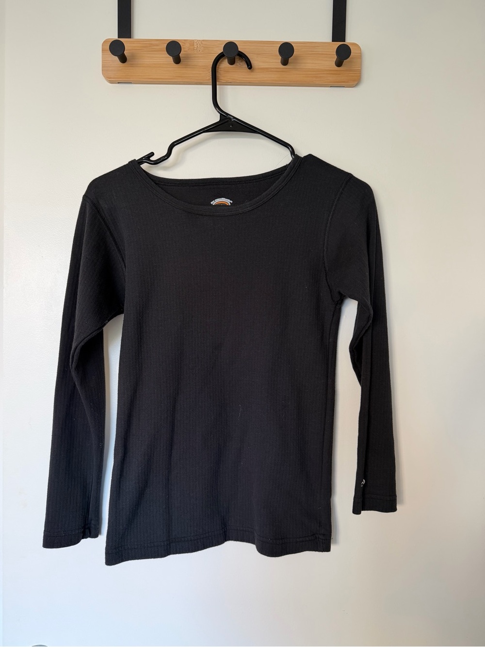 Women Long Sleeve Thermal Top - Black